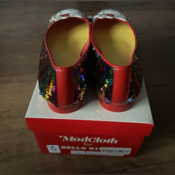 HELLO KITTY (MODCLOTH)-Colorful Sequins Women's Flats - Picture 2 of 14